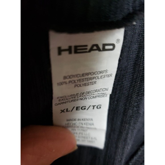 Head Men's  Polo Performance Comfort Stretch  Slhirt Striped Size XL. Black gray - Picture 3 of 9